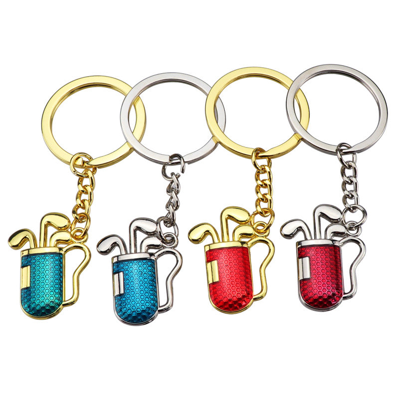 Wholesale Golf Barrel Metal Keychain